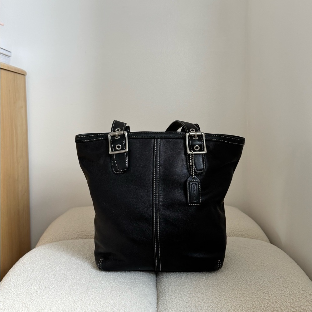 Vintage Coach Hamptons 9572 Leather Tote - Picture 1 of 10